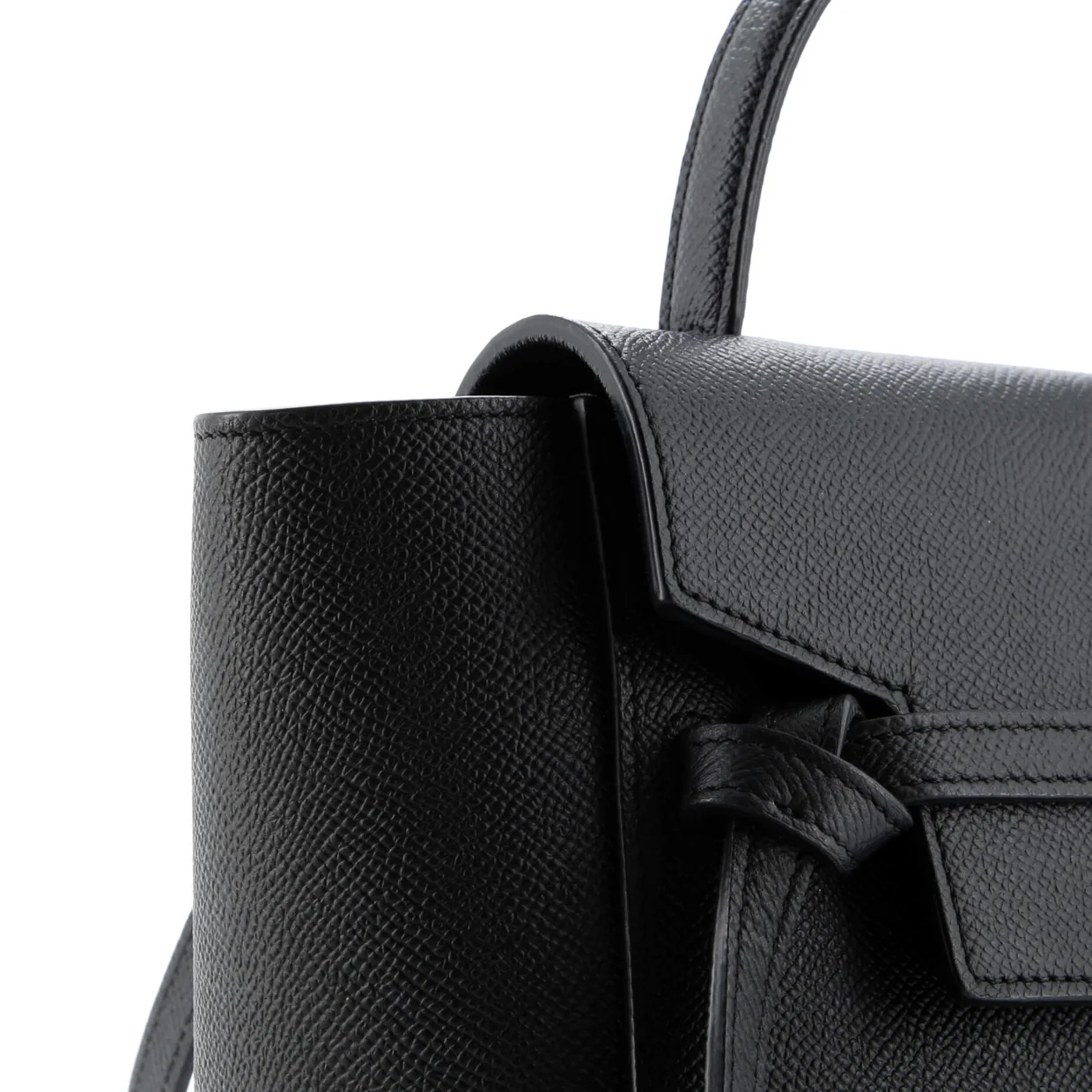 Belt Bag Textured Leather Nano - Deep Luxury