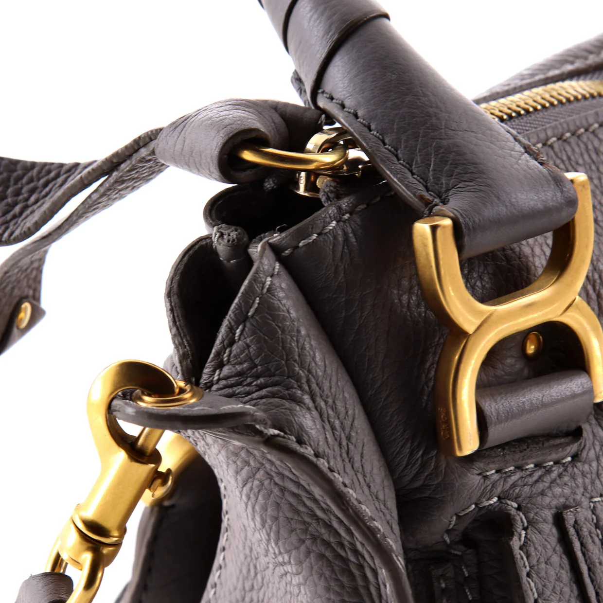 Marcie Satchel Leather Medium - Deep Luxury