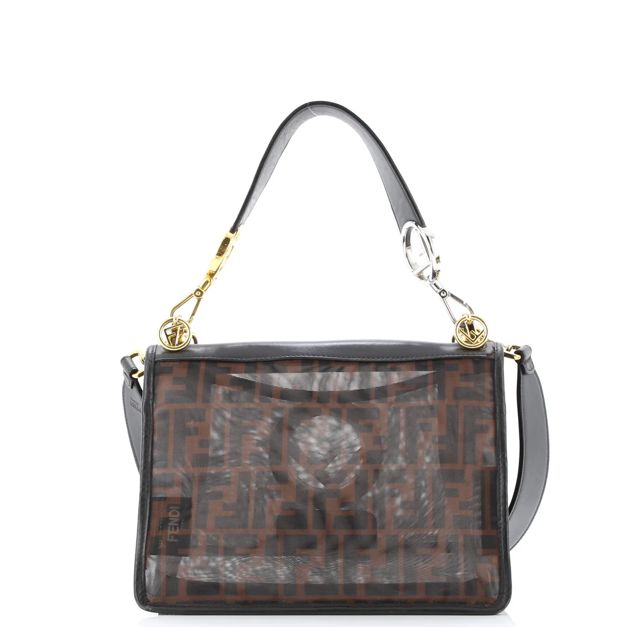 Kan I F Shoulder Bag Zucca Mesh Medium - Deep Luxury