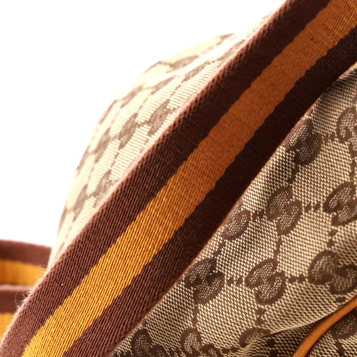 Web Strap Zip Messenger Bag GG Canvas Small - Deep Luxury