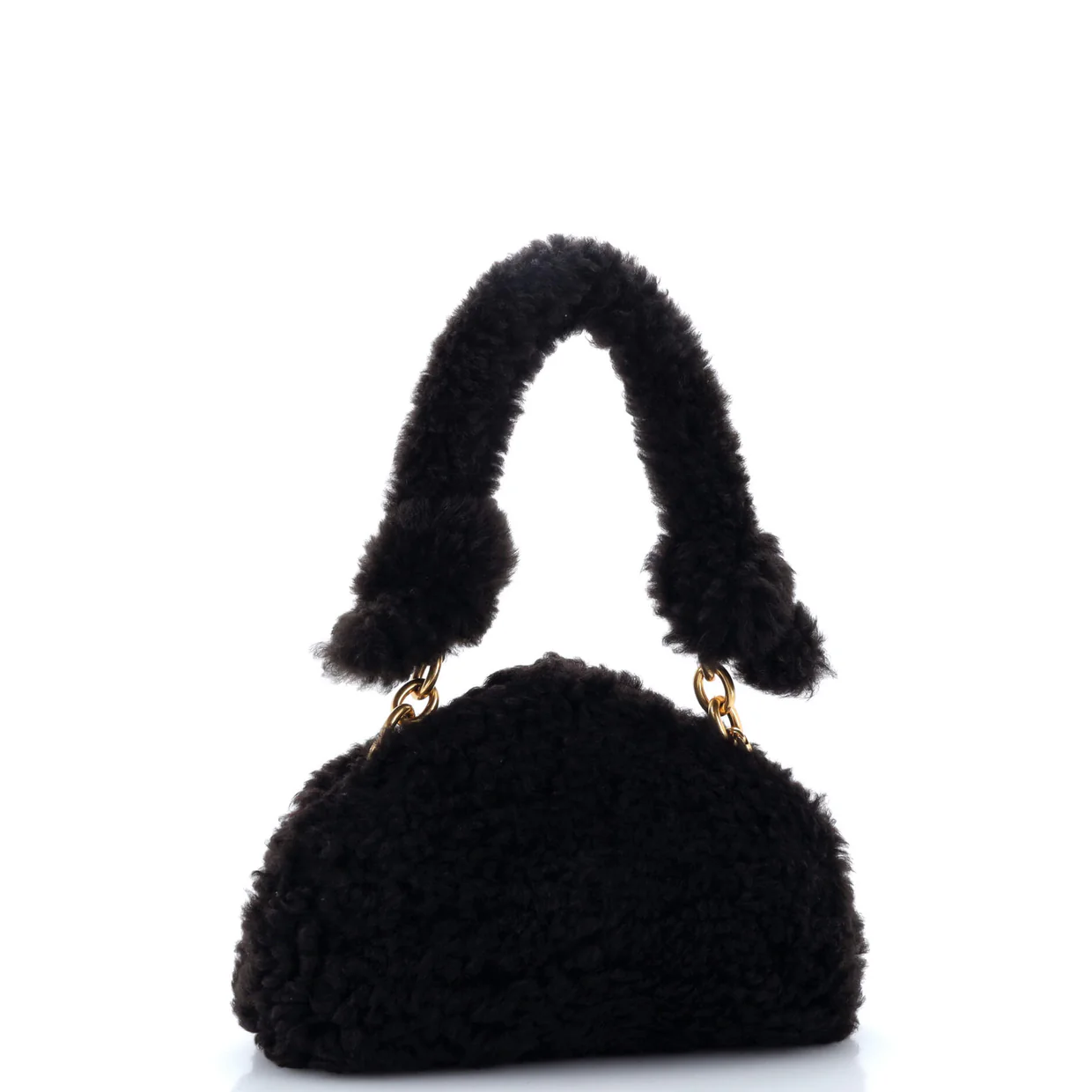 Tip Clutch Shearling - Deep Luxury