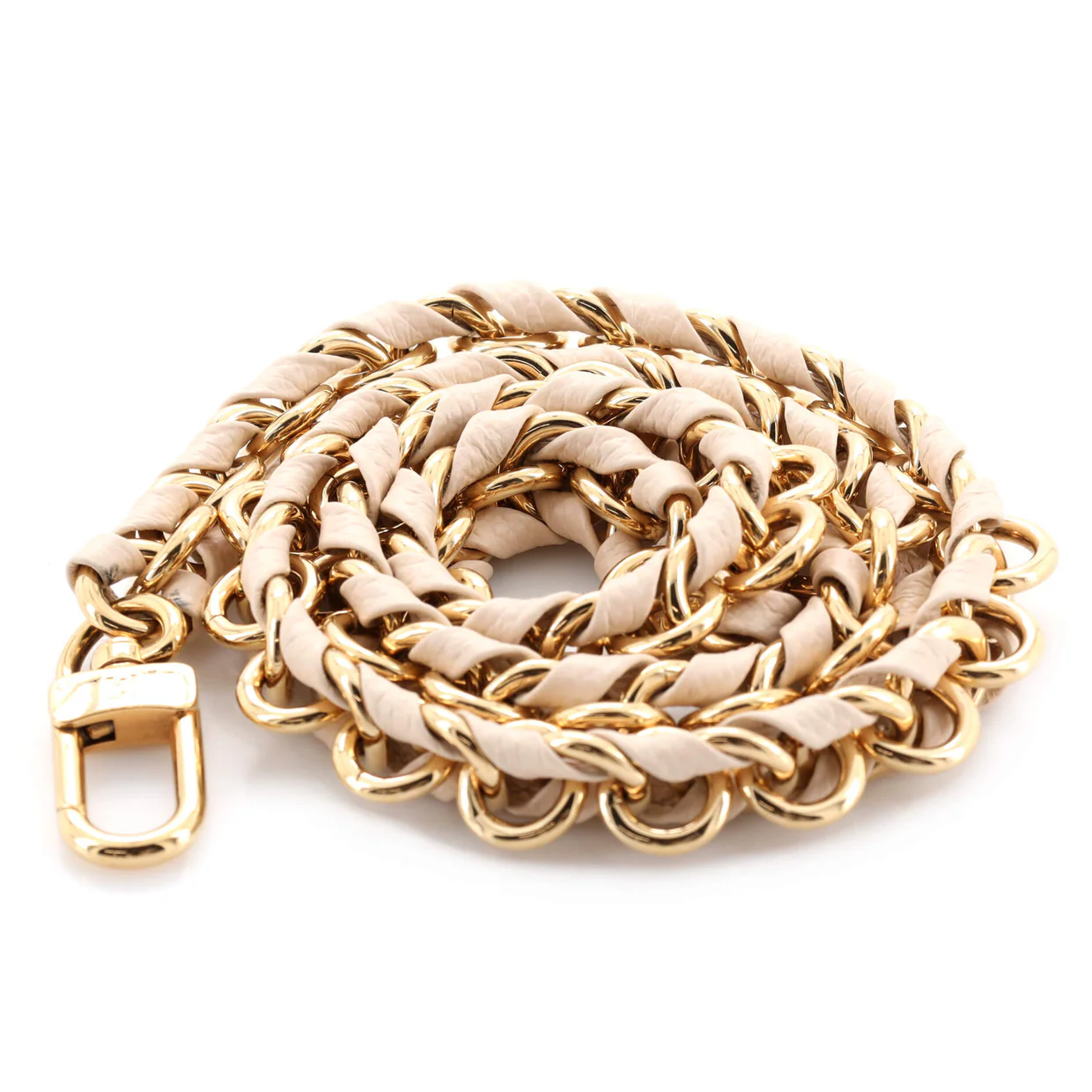 Multi Pochette Accessoires Woven Chain Strap Leather and Metal - Deep Luxury