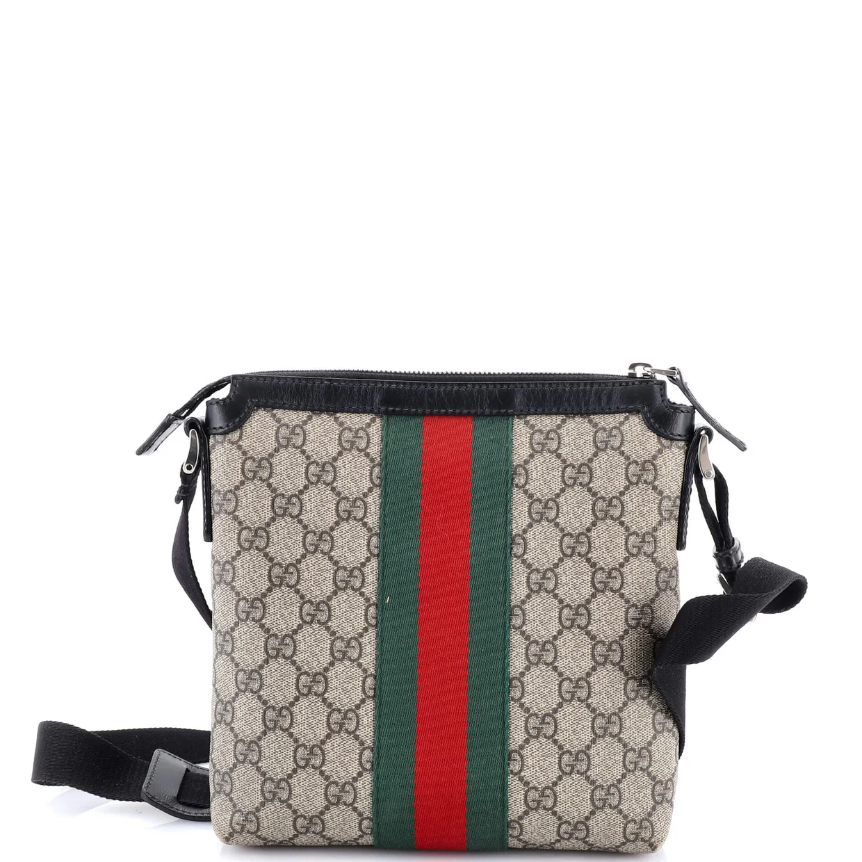 Web Messenger Bag GG Coated Canvas Small - Deep Luxury