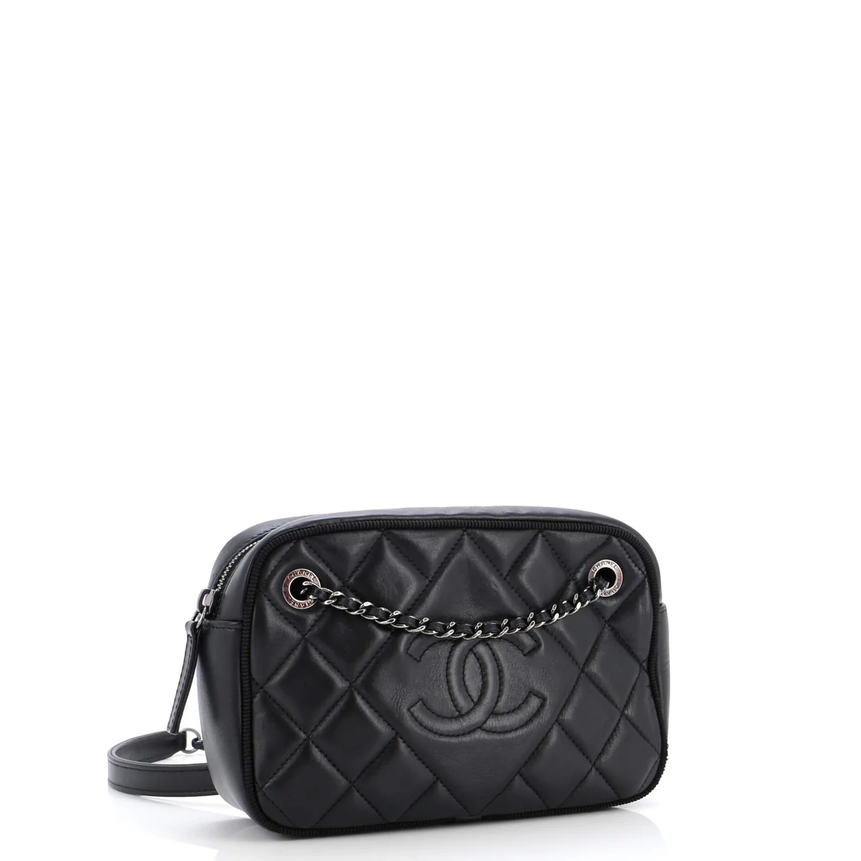 Ballerine Camera Case Bag Quilted Calfskin Small - Deep Luxury