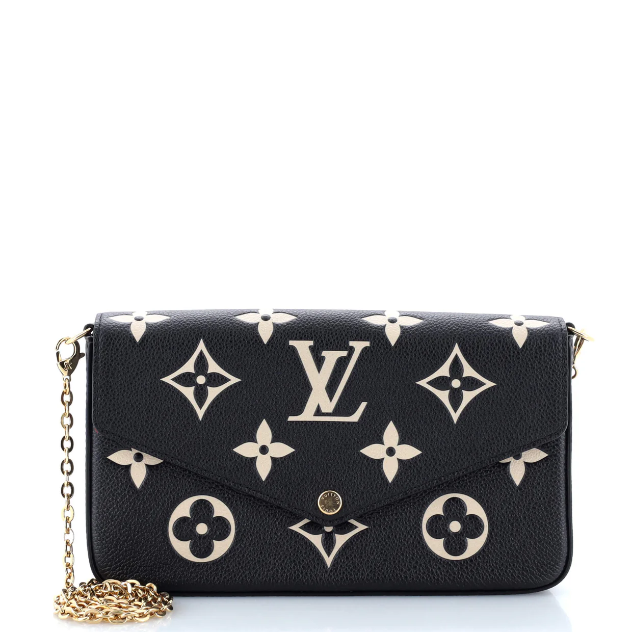 Felicie Pochette Bicolor Monogram Empreinte Giant - Deep Luxury