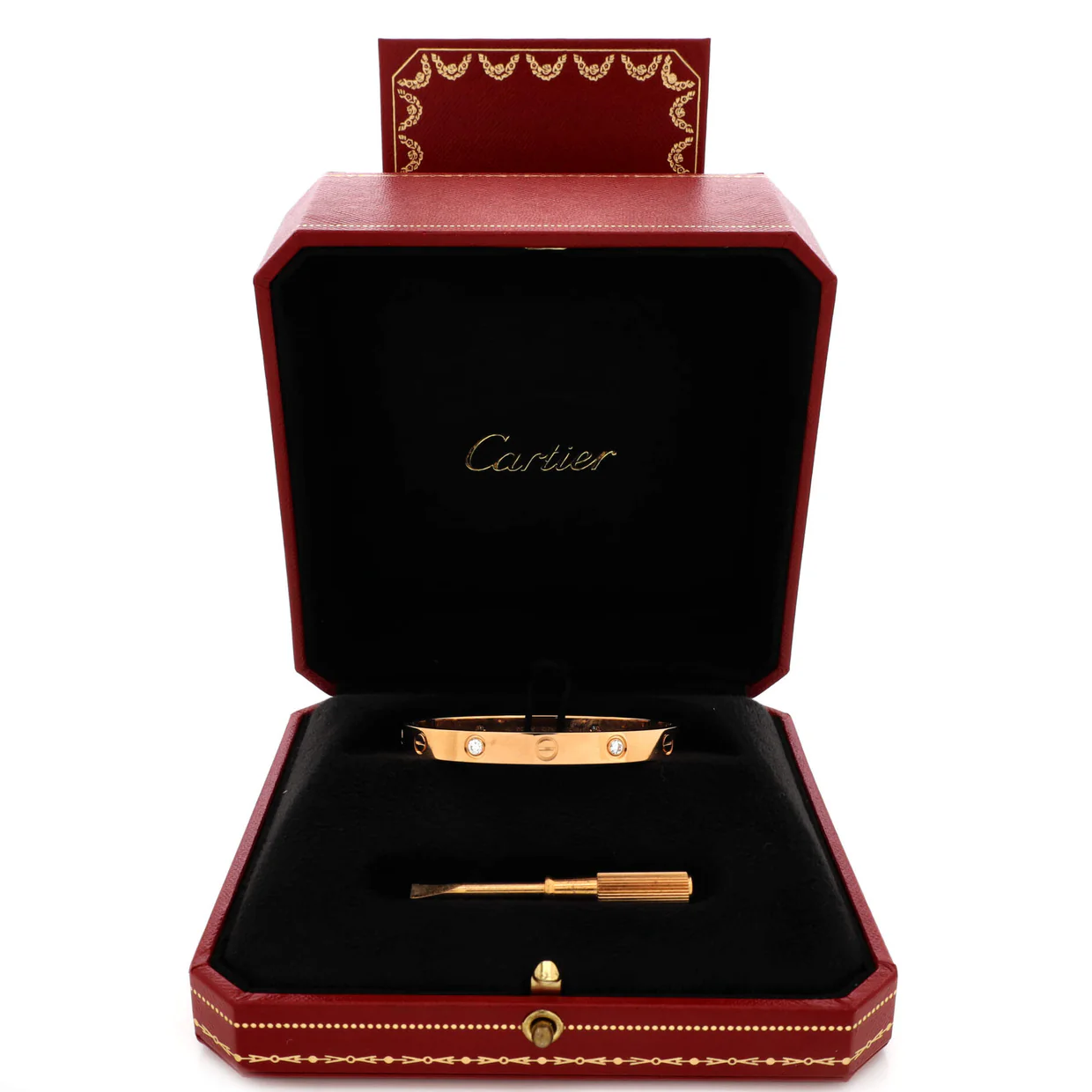 Love 4 Diamond Bracelet 18K Rose Gold with Diamonds - Deep Luxury