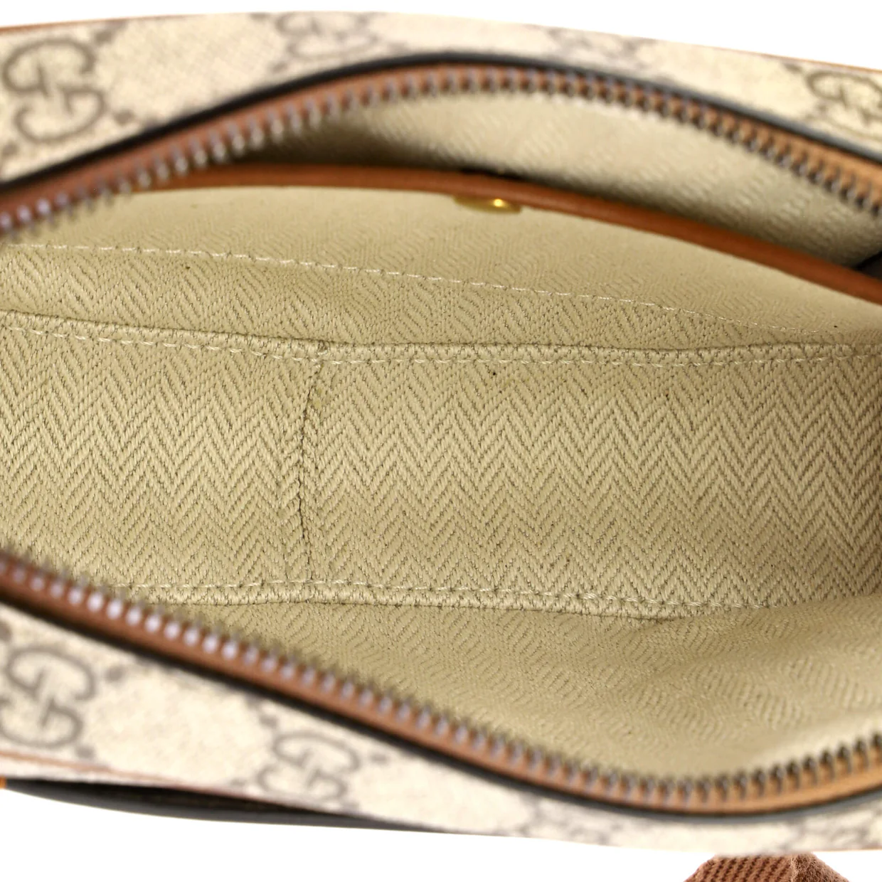 Emblem Crossbody Bag GG Coated Canvas with Leather Small - Deep Luxury