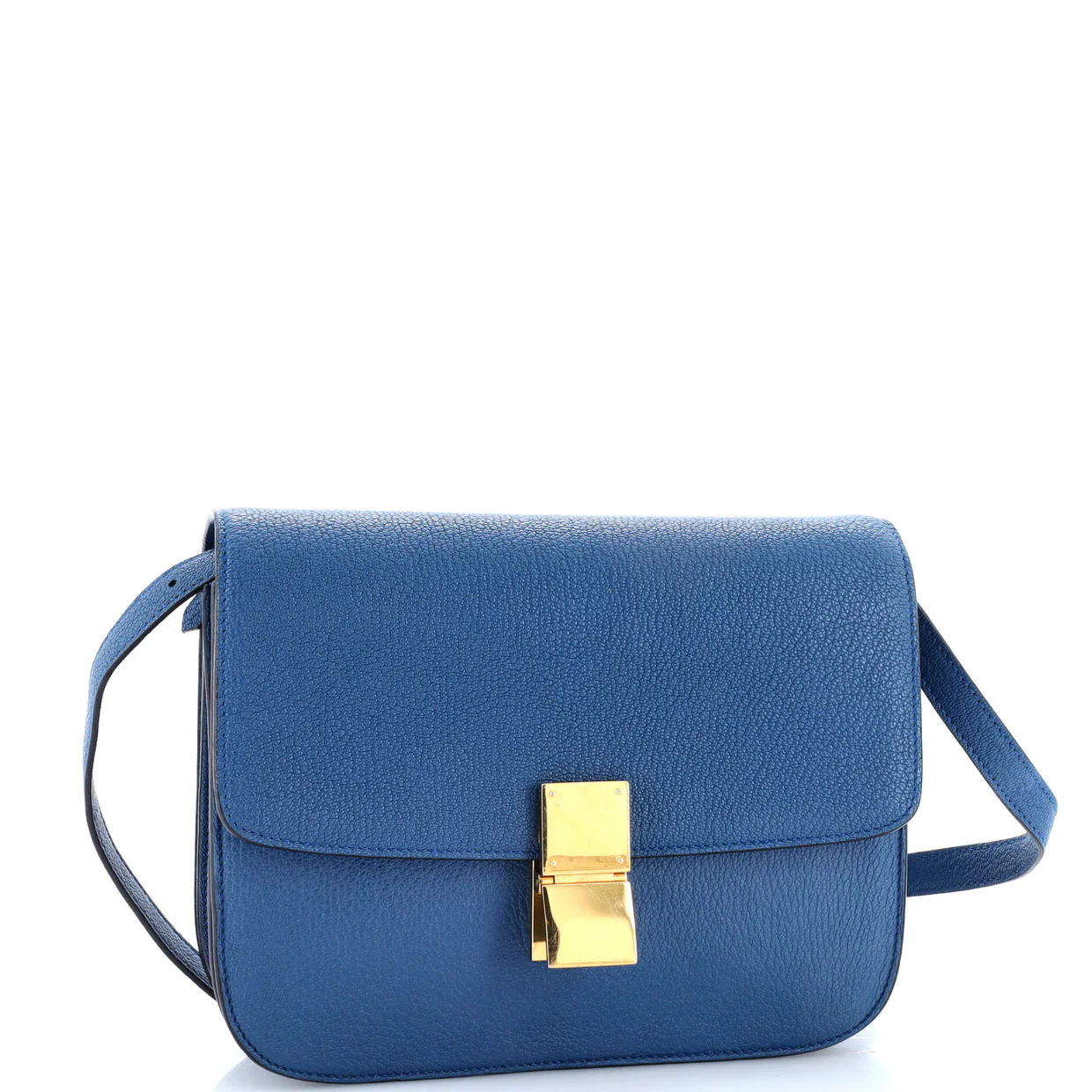 Classic Box Bag Grainy Leather Medium - Deep Luxury