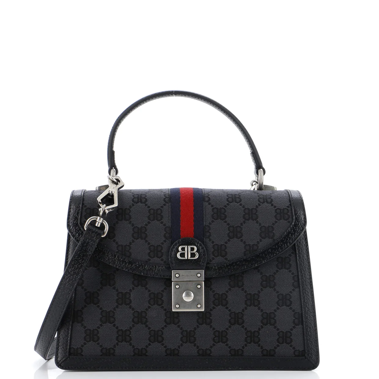x Gucci The Hacker Project Top Handle Bag BB Coated Canvas Small - Deep Luxury
