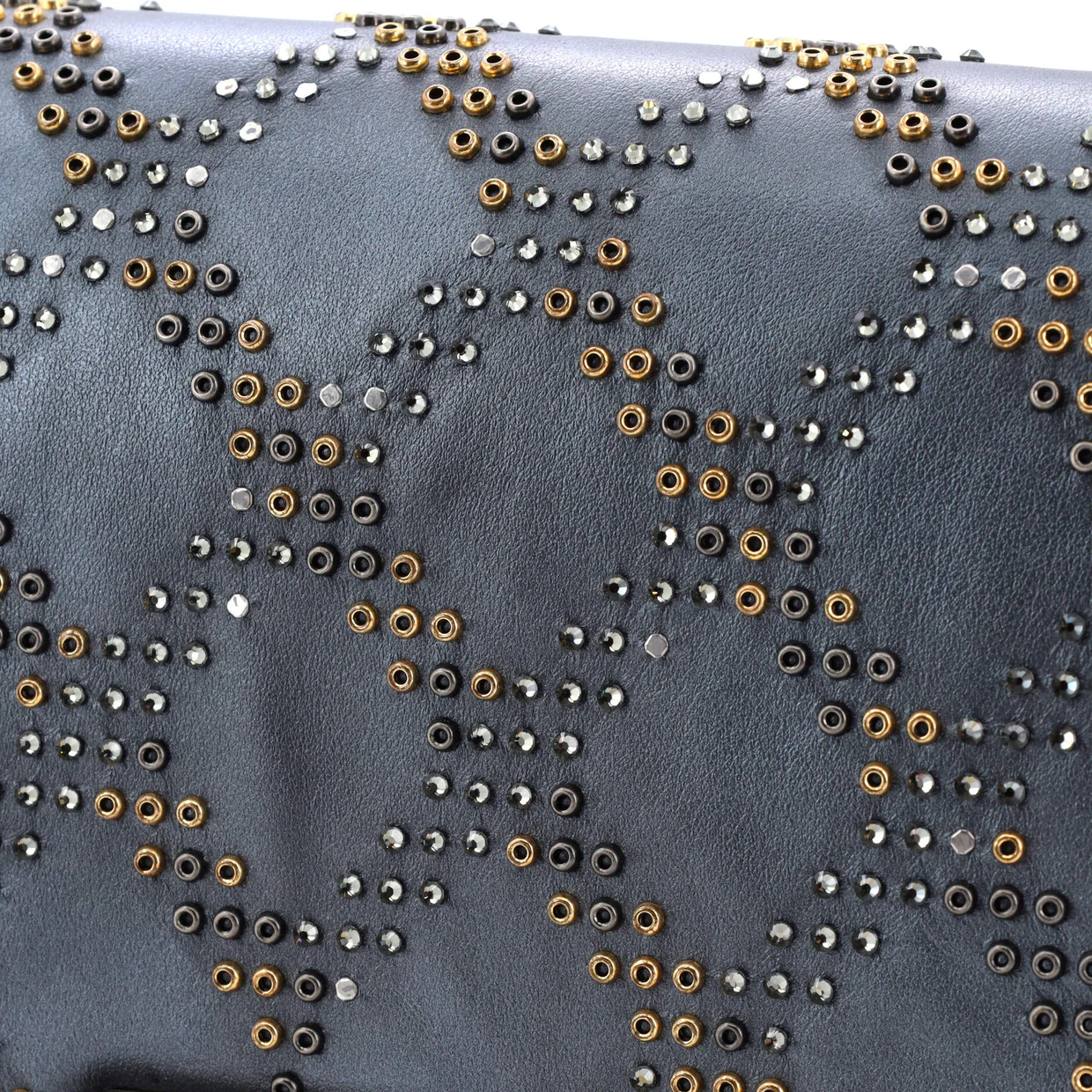 Boy Flap Bag Studded Leather Old Medium - Deep Luxury