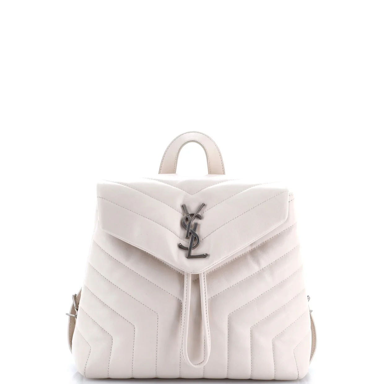 LouLou Backpack Matelasse Chevron Leather Small - Deep Luxury