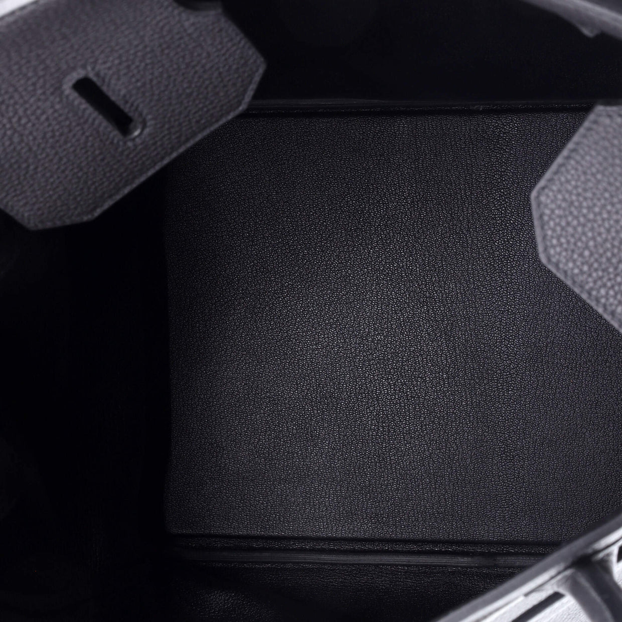 HAC Birkin Bag Noir Togo with Palladium Hardware 40 - Deep Luxury