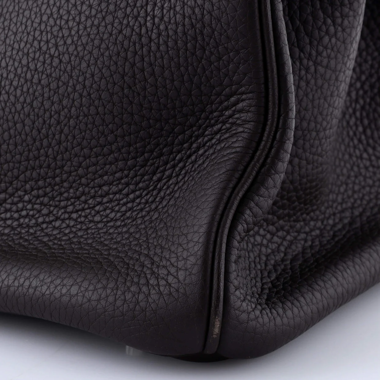 Birkin Handbag Chocolat Clemence with Palladium Hardware 35 - Deep Luxury