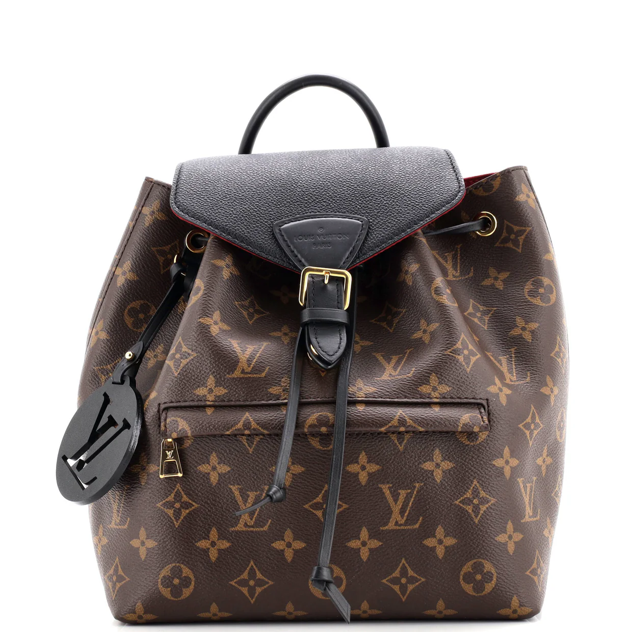 Montsouris NM Backpack Monogram Canvas with Leather PM - Deep Luxury