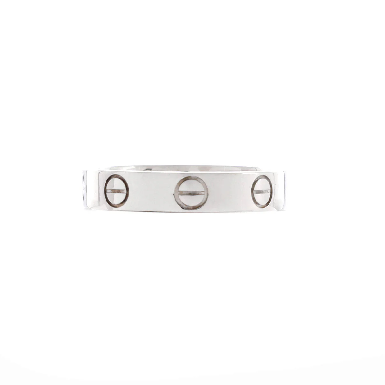 Love Wedding Band Ring 18K White Gold - Deep Luxury