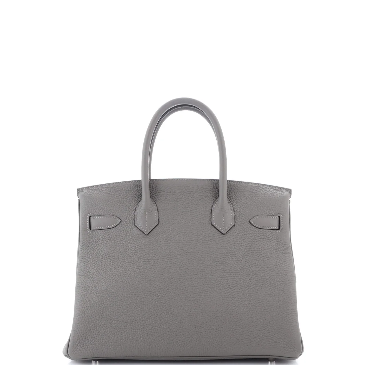 Birkin Handbag Grey Togo with Palladium Hardware 30 - Deep Luxury