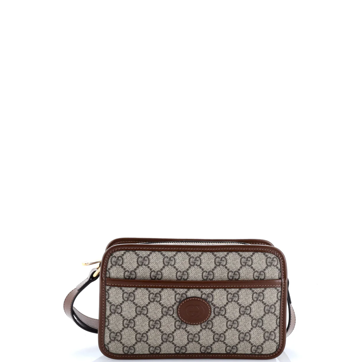 Interlocking G Patch Camera Bag GG Coated Canvas Mini - Deep Luxury