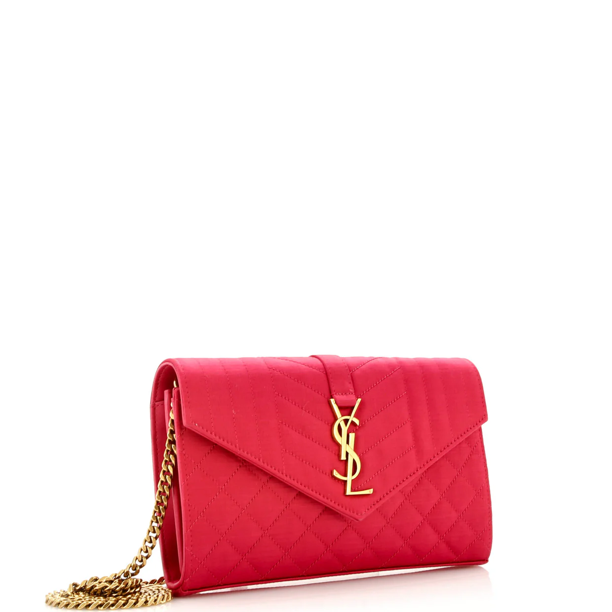 Classic Monogram Chain Wallet Mixed Matelasse Leather Medium - Deep Luxury