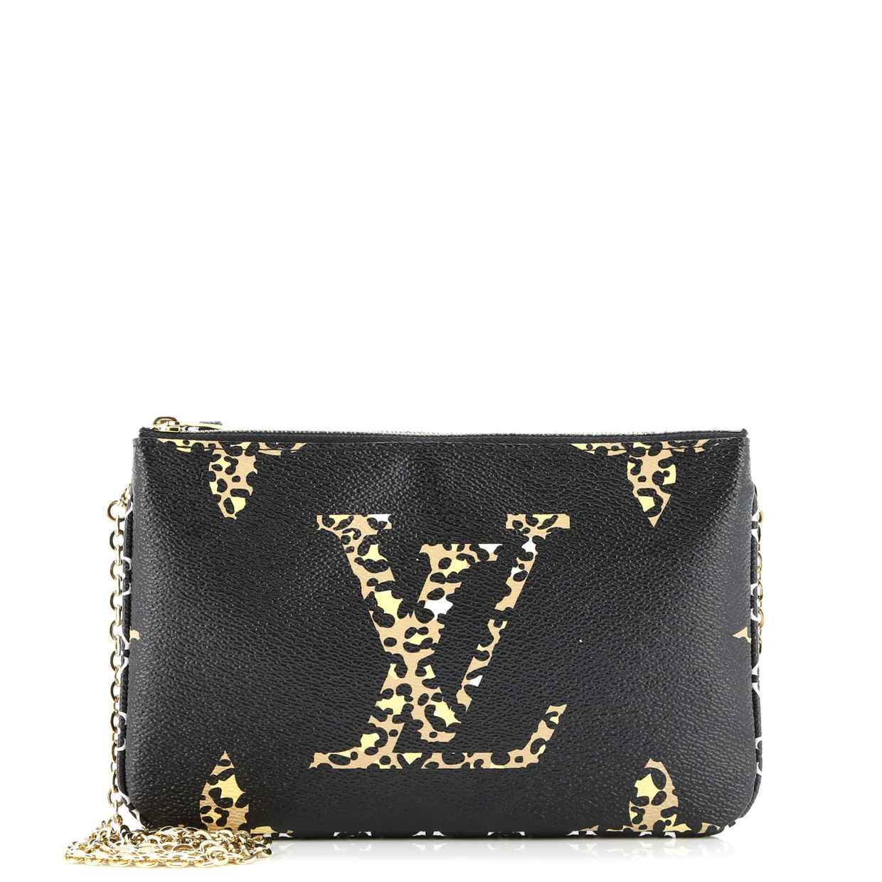 Double Zip Pochette Limited Edition Jungle Monogram Giant - Deep Luxury