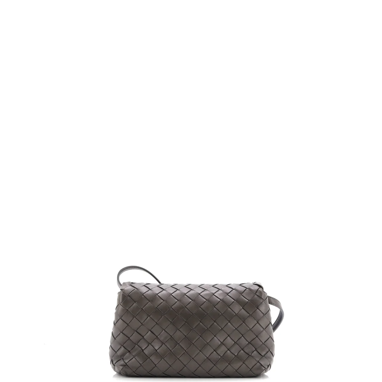 Full Flap Crossbody Bag Intrecciato Leather Small - Deep Luxury