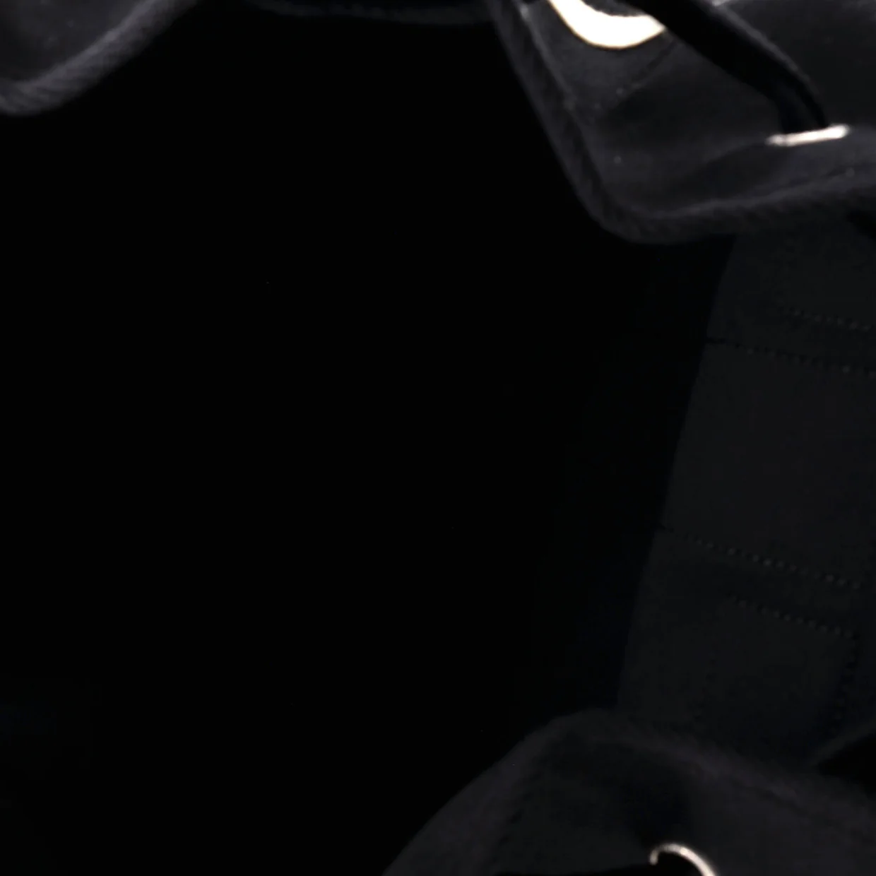 Rive Gauche Drawstring Sling Bag Embroidered Canvas - Deep Luxury