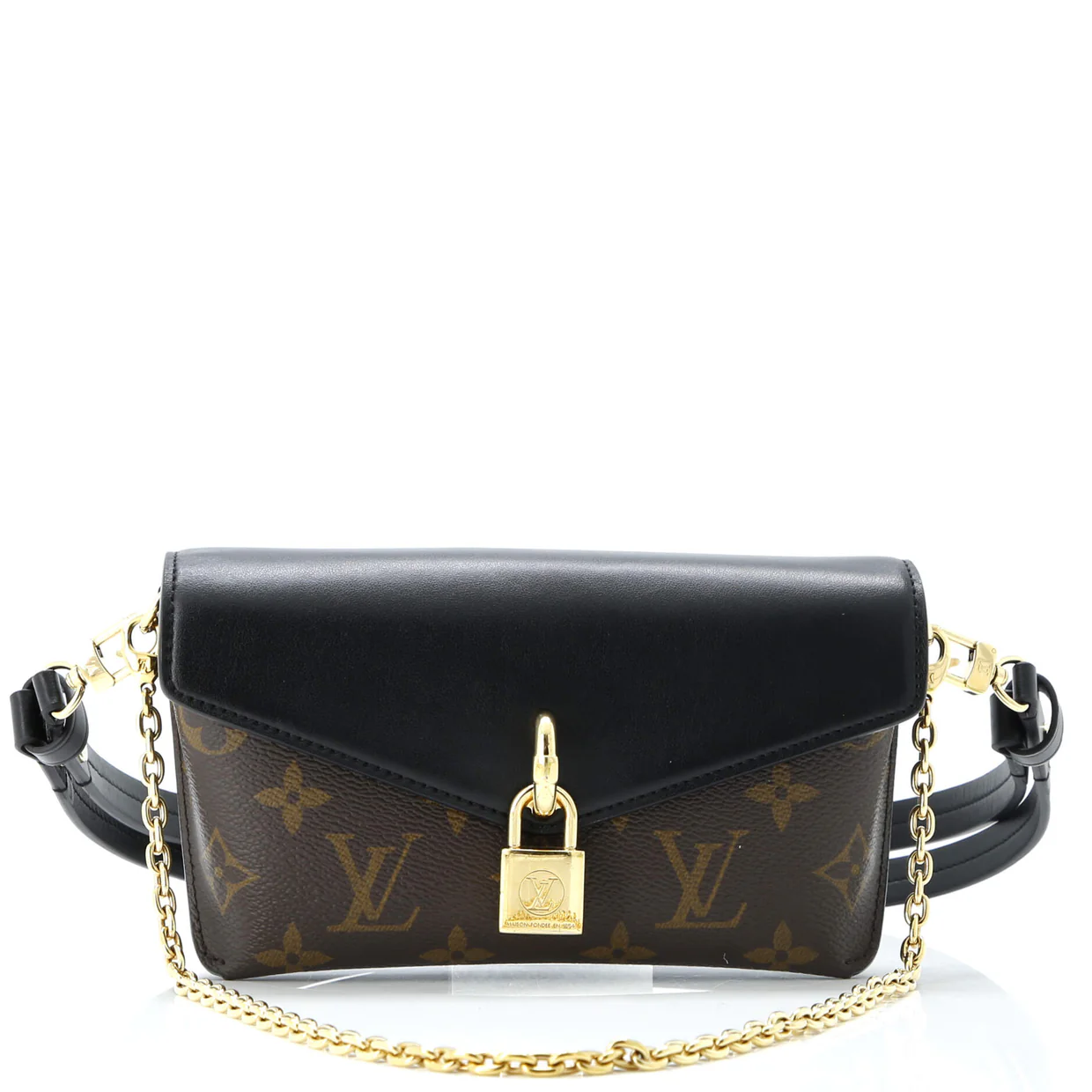 Padlock on Strap Handbag Monogram Canvas and Leather - Deep Luxury