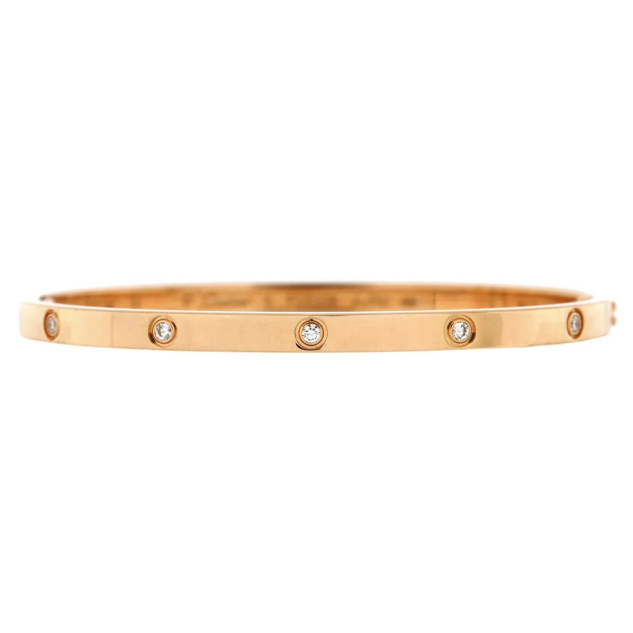 Love 10 Diamond Bracelet 18K Rose Gold with Diamonds Small - Deep Luxury