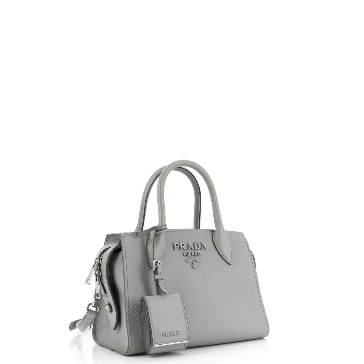 Monochrome Tote Saffiano with City Calf Small - Deep Luxury
