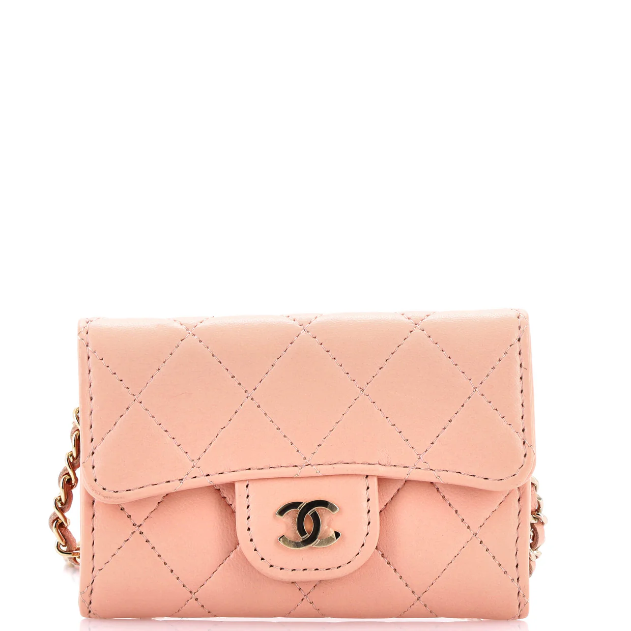 Classic Flap Chain Belt Bag Quilted Lambskin Mini - Deep Luxury