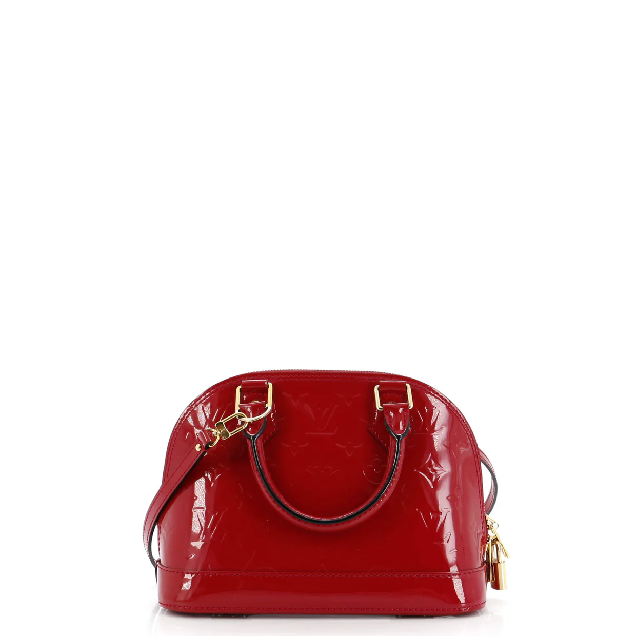 Alma Handbag Monogram Vernis BB - Deep Luxury