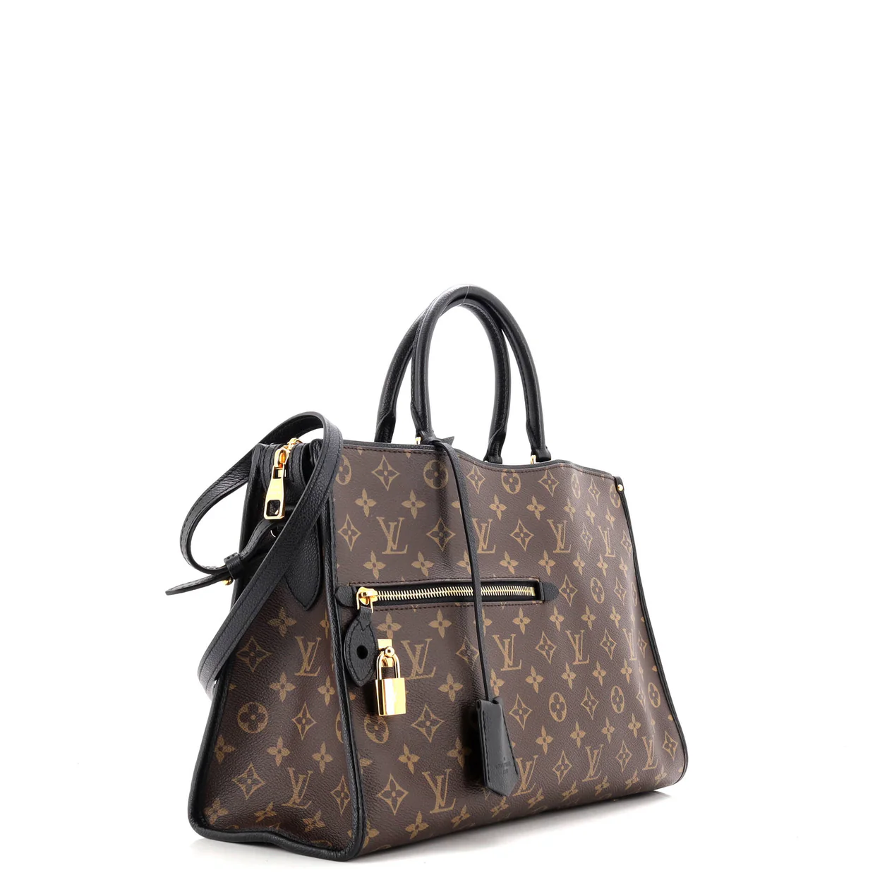 Popincourt NM Handbag Monogram Canvas with Leather MM - Deep Luxury