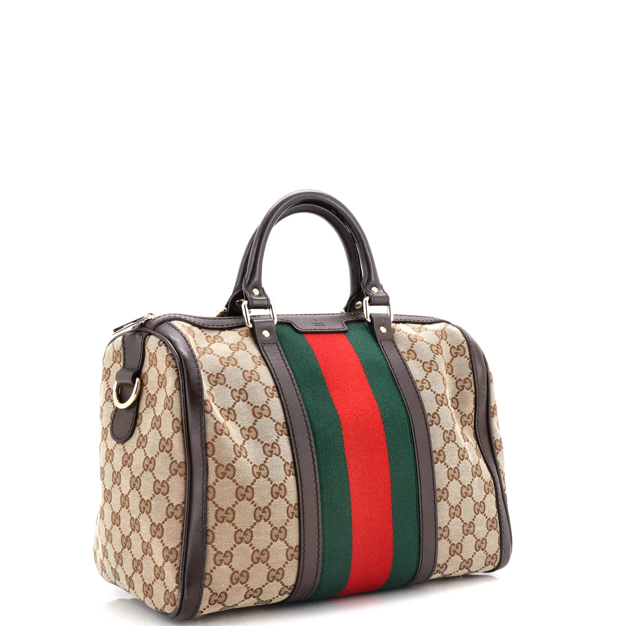 Vintage Web Boston Bag GG Canvas Medium - Deep Luxury