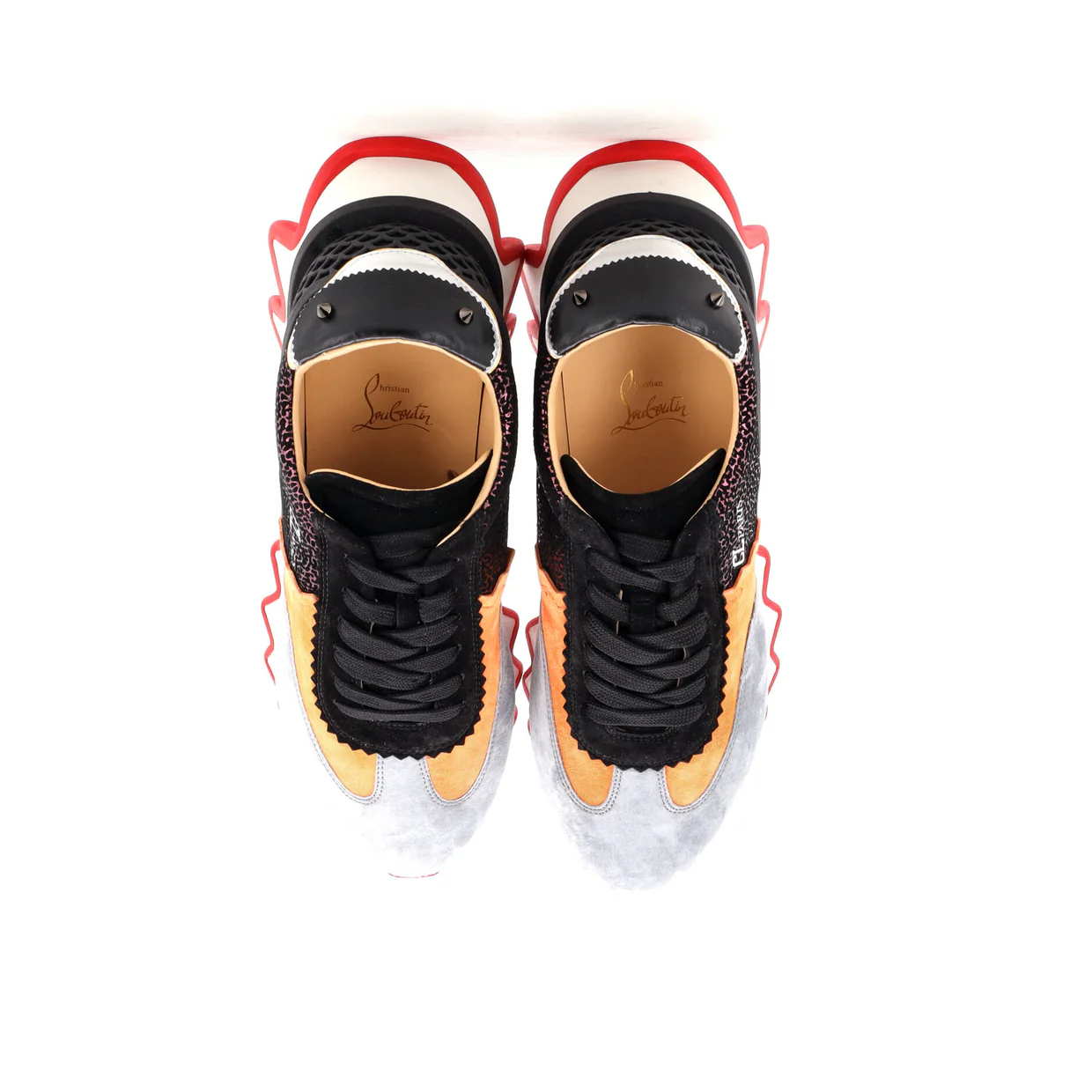 Loubishark Sneakers Leather and Suede - Deep Luxury