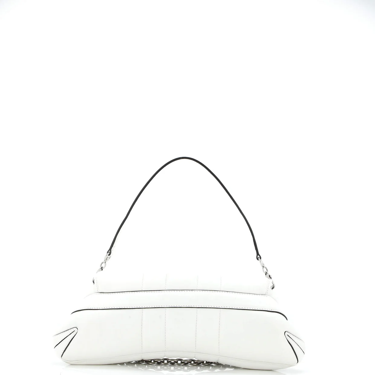 Horsebit Chain Shoulder Bag Vertical Quilted Leather Medium - Deep Luxury