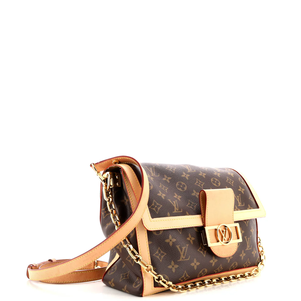 Dauphine Soft Shoulder Bag Monogram Canvas GM - Deep Luxury