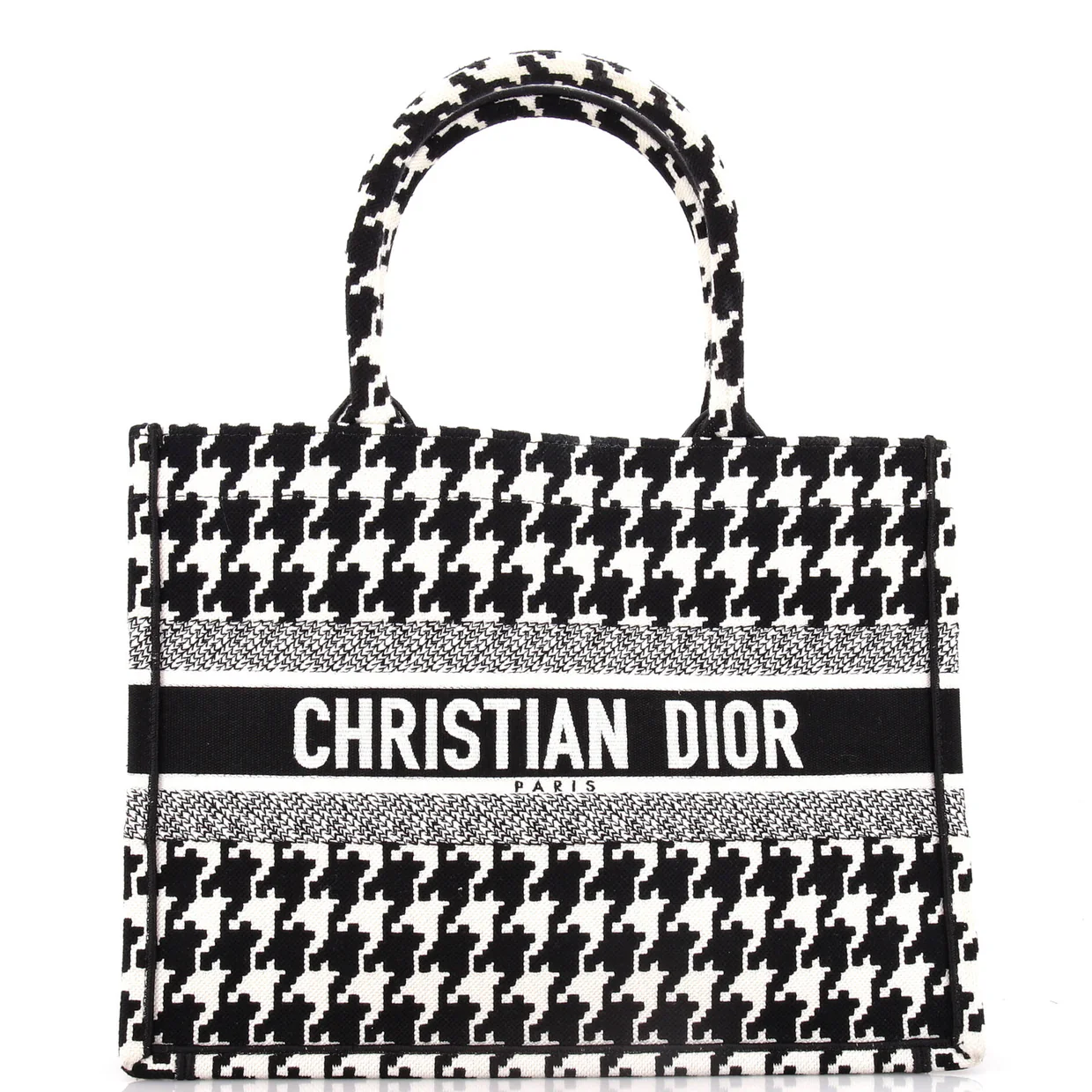 Book Tote Embroidered Raffia Medium - Deep Luxury