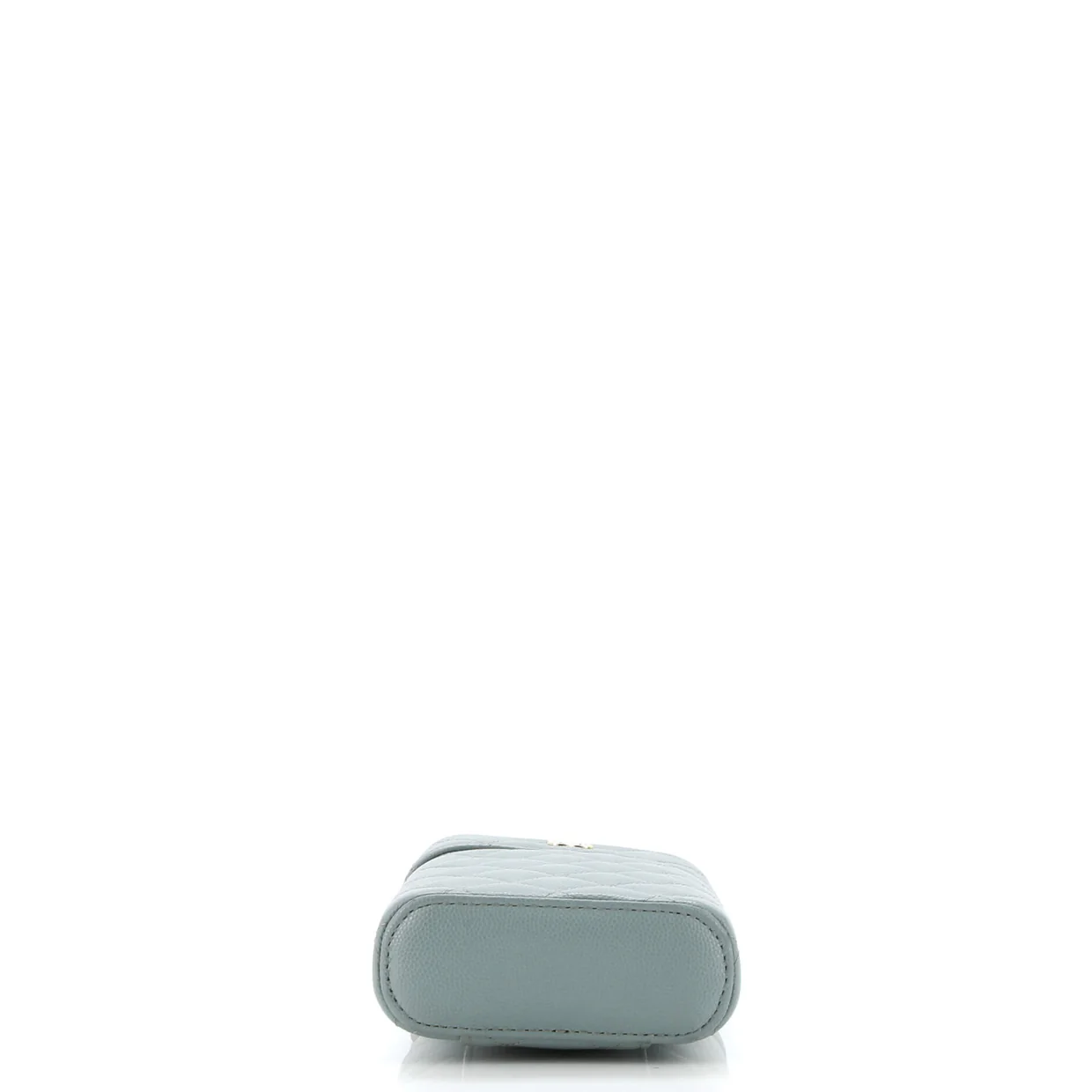 Classic Vanity Phone Holder with Chain Quilted Caviar - Deep Luxury