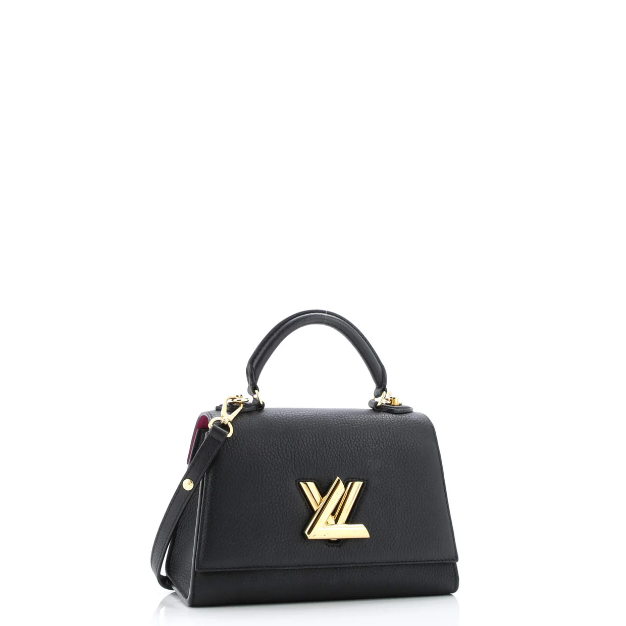 Twist One Handle Bag Taurillon Leather PM - Deep Luxury