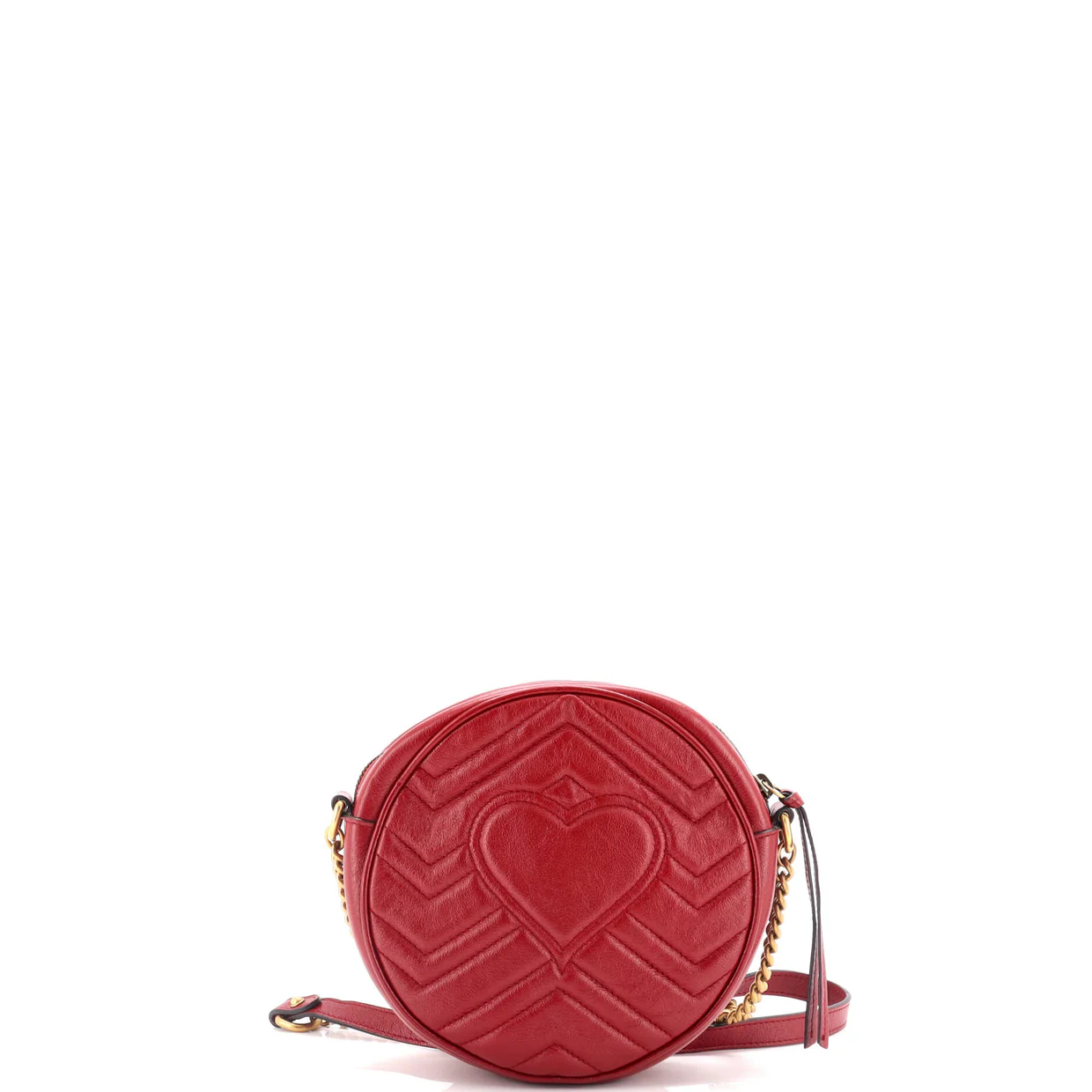 GG Marmont Round Shoulder Bag Matelasse Leather Mini - Deep Luxury