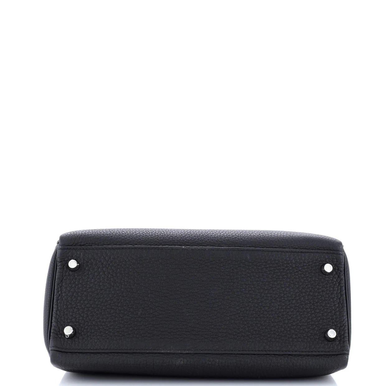 Kelly Handbag Noir Togo with Palladium Hardware 28 - Deep Luxury
