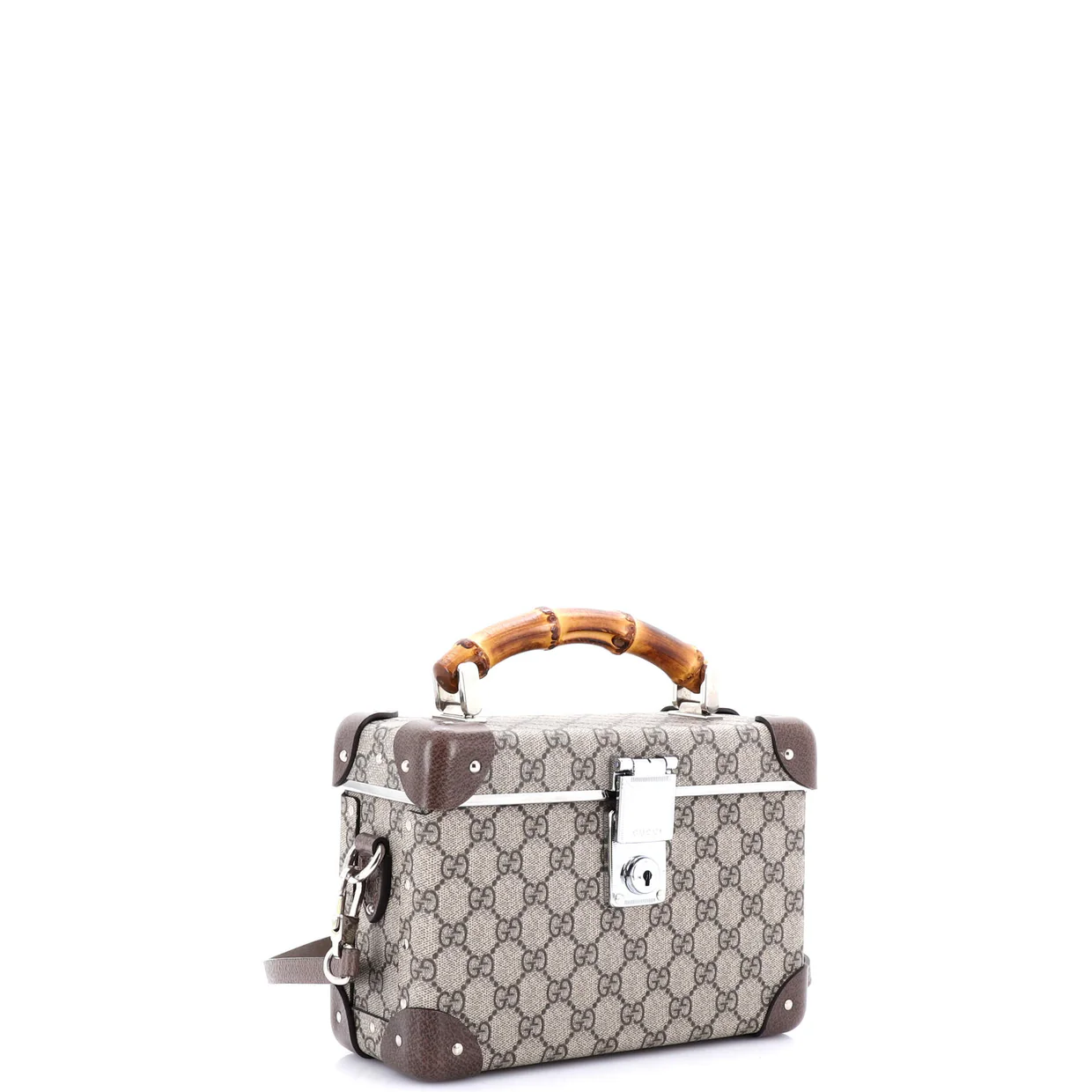 Bamboo Globe-Trotter Vanity Case GG Coated Canvas - Deep Luxury