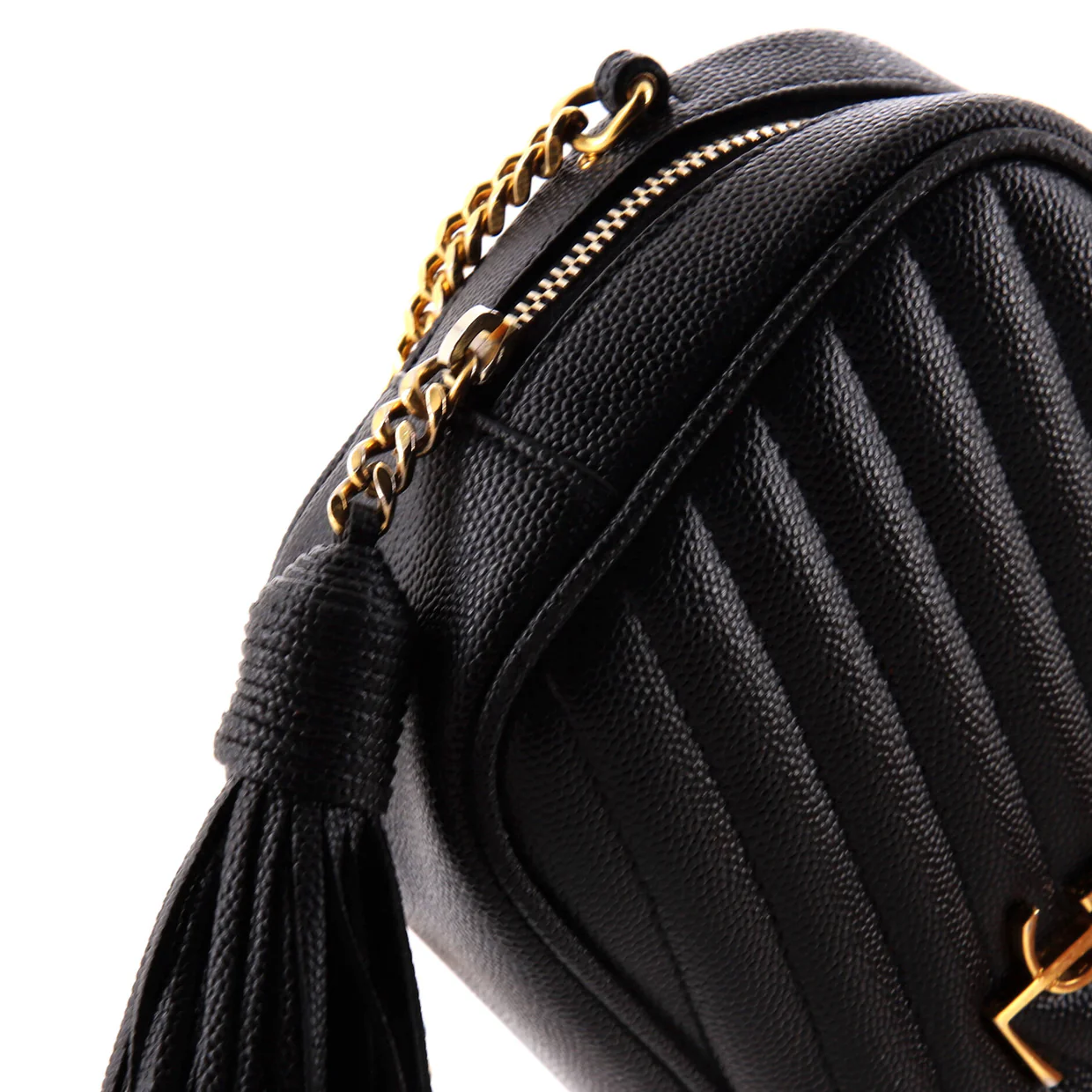 Lou Camera Bag Matelasse Chevron Leather Mini - Deep Luxury
