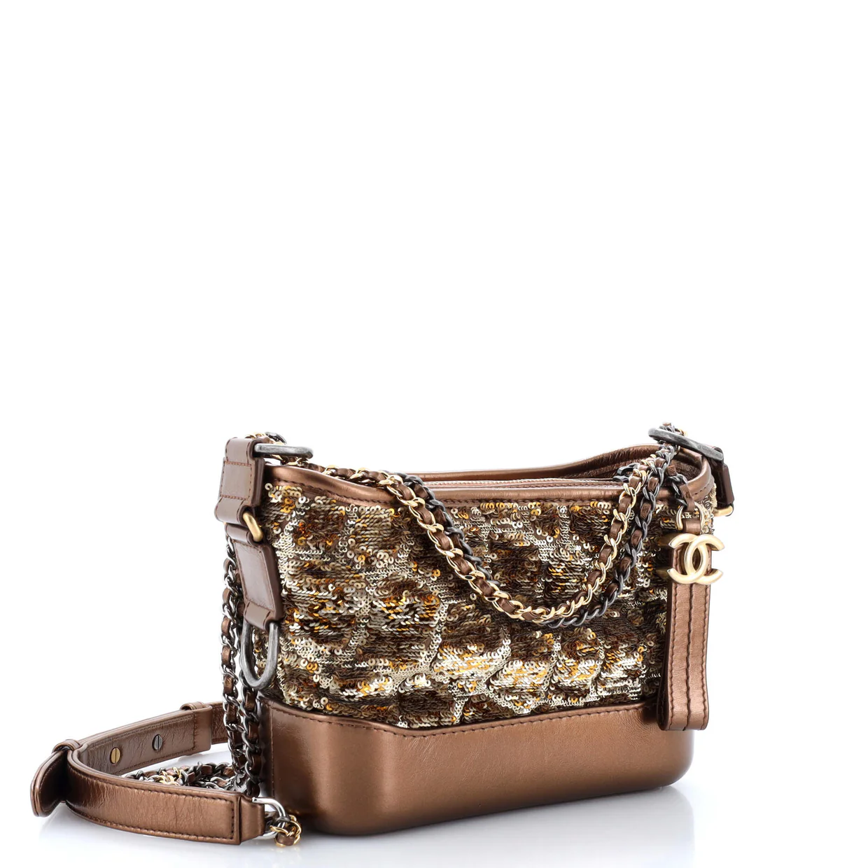 Gabrielle Hobo Sequins Small - Deep Luxury