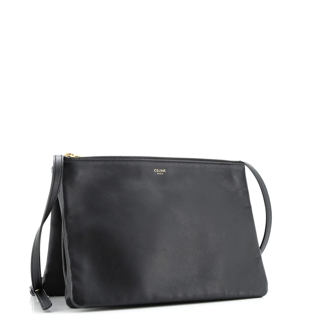 Trio Crossbody Bag Leather Large - Deep Luxury