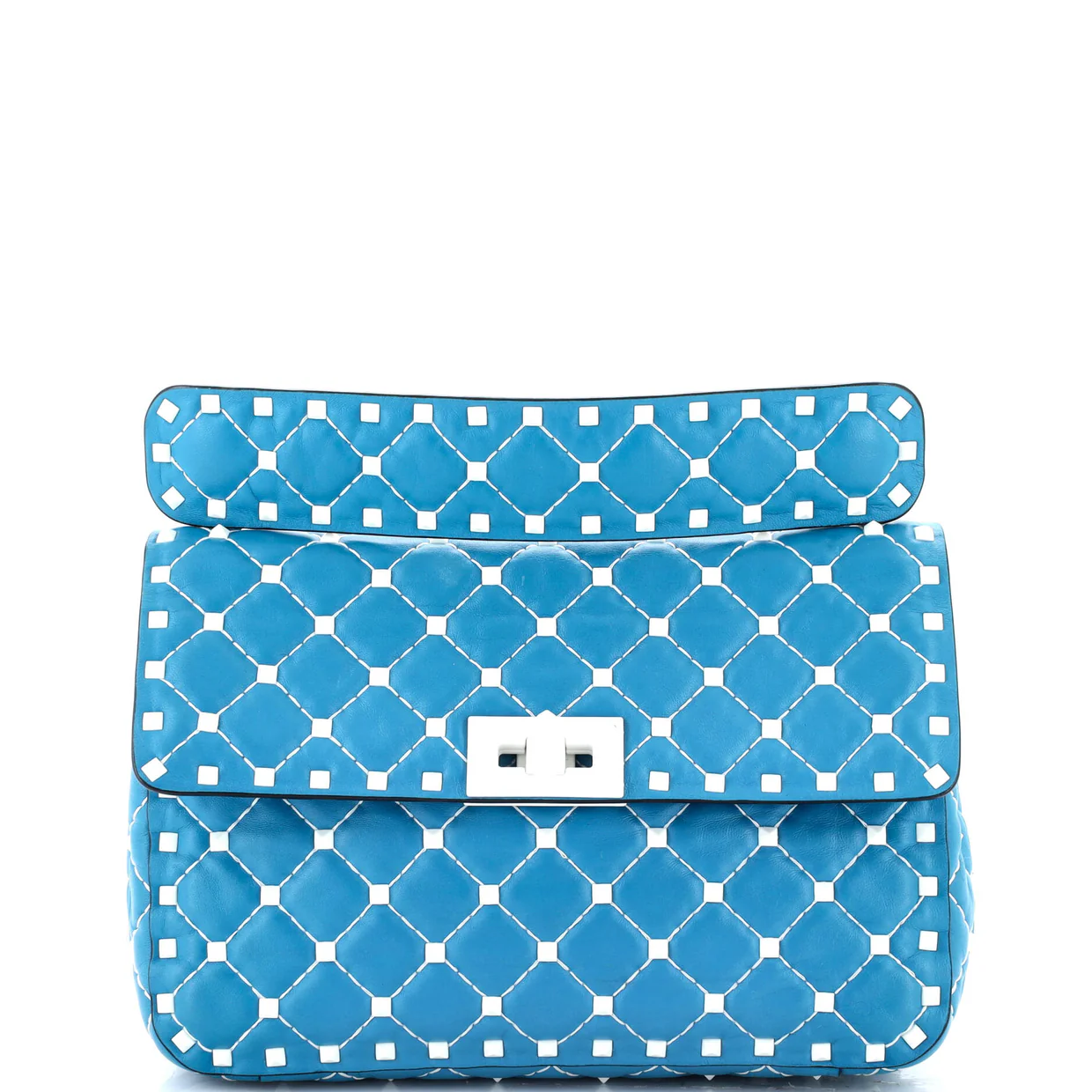 Free Rockstud Spike Flap Bag Quilted Leather Medium - Deep Luxury