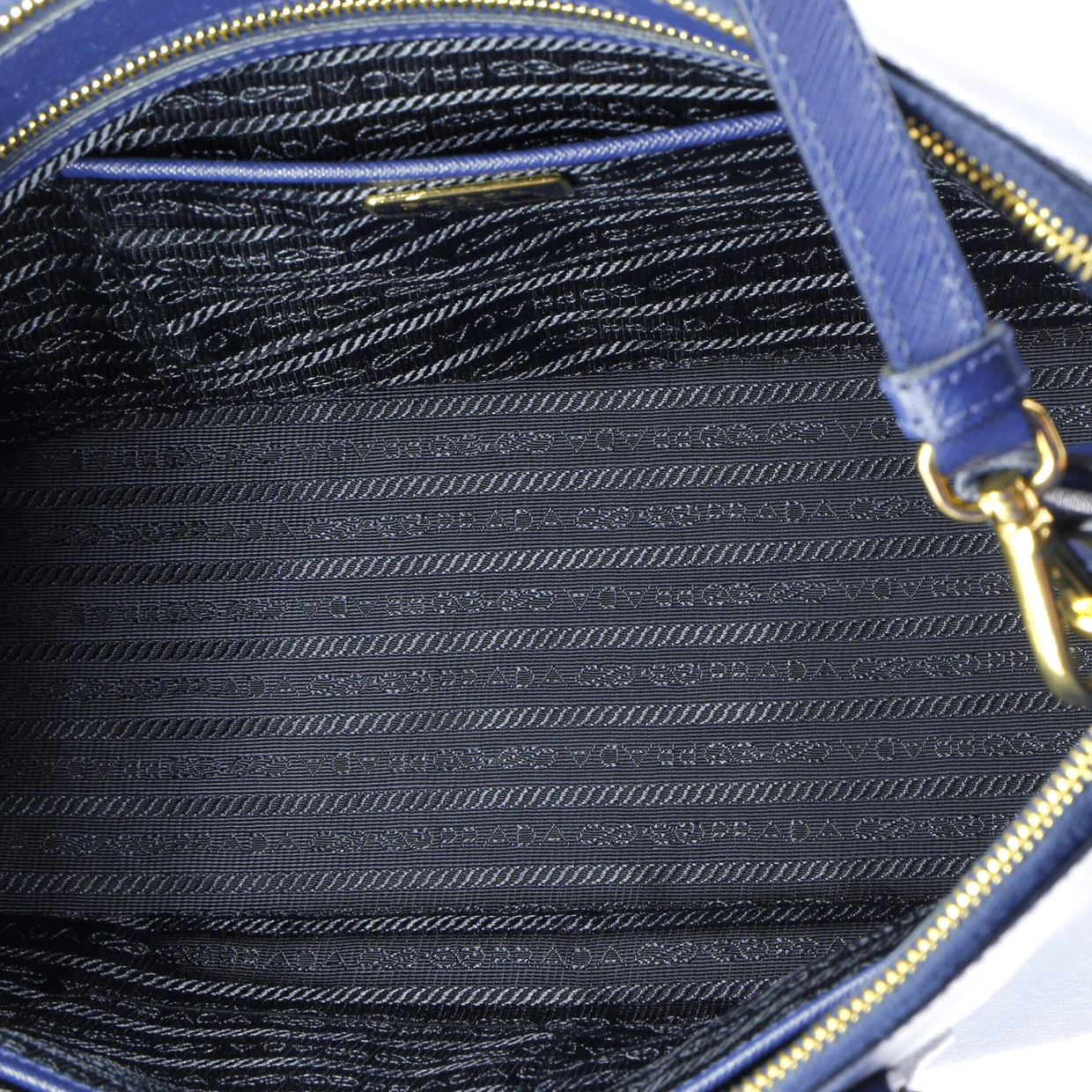 Double Zip Lux Tote Saffiano Leather Medium - Deep Luxury