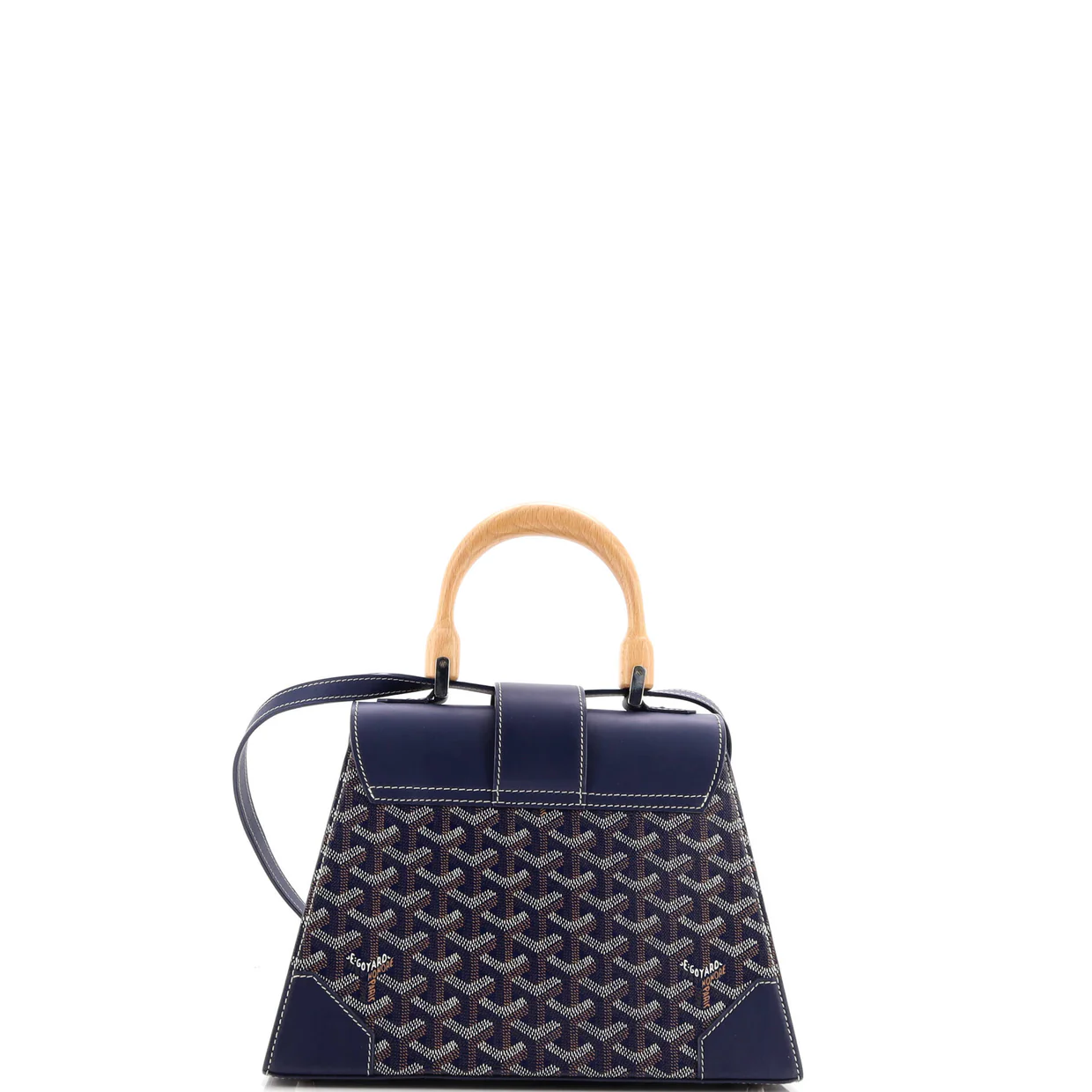 Saigon Top Handle Bag Coated Canvas with Leather PM - Deep Luxury