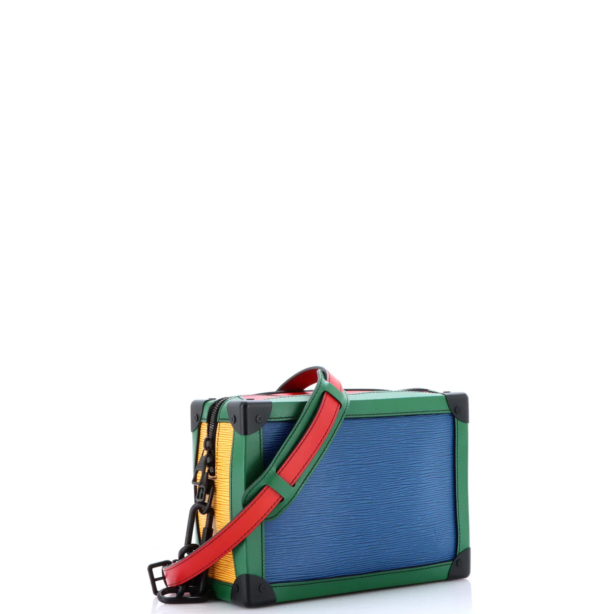 Soft Trunk Bag Colorblock Epi Leather - Deep Luxury