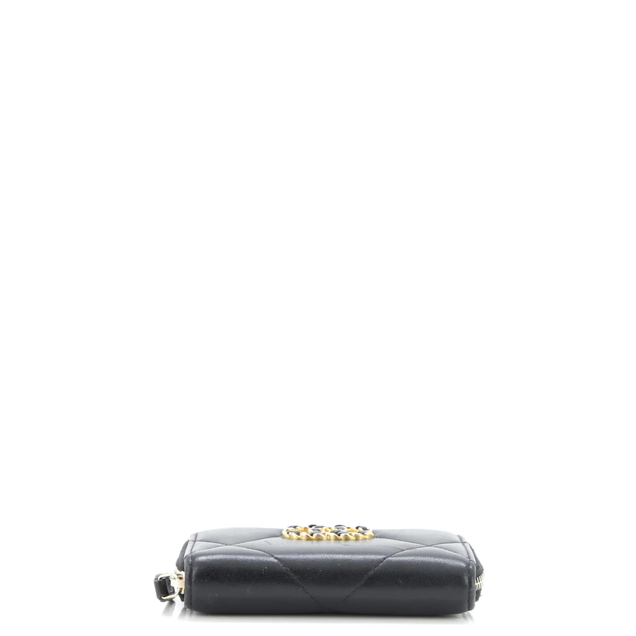 19 Zip Coin Purse Quilted Leather - Deep Luxury