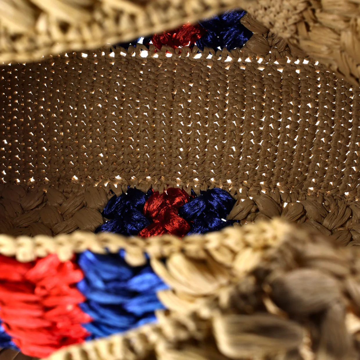 Blondie NM Open Tote Raffia Small - Deep Luxury